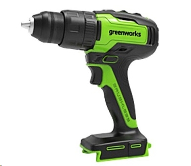 Шуруповерт аккумуляторный Greenworks DD345, б/щет, 27/45 Нм,13мм,2х2Ач,ЗУ,кор (3708307CUC)