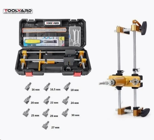 Кондуктор для врезки замков TOOLYARD Profesional Gold. 10 фрез в комплекте. W001