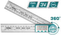 Угломер цифровой TOTAL 0-360°, 0-200mm, 0~400mm(180°) TMT333601