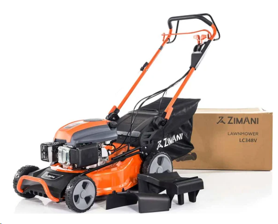 Газонокосилка бензиновая ZIMANI LC146S (5 л.с, 170 куб.см, самоходная, 46 см, 25 - 85 мм, мульчирова