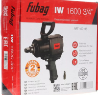 Пневмогайковерт 3/4" 1600Нм FUBAG ударный IW1600  6.3бар + набор головоккейс 100199