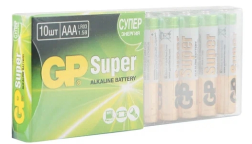 Батарейка LR03 ААА мизинчик GP Super