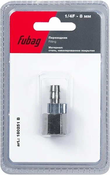 Переходник для шланга 8мм 1/4"F мама-елочка 180251 B блистер 1шт