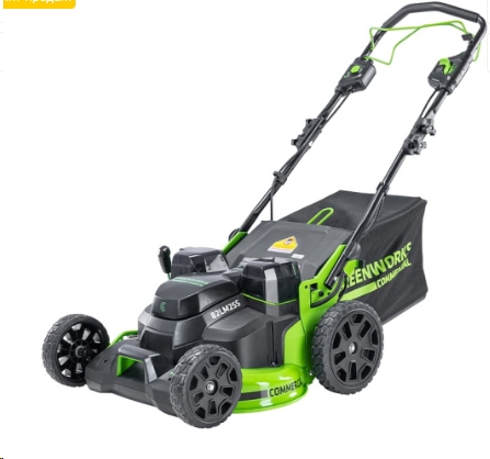 Газонокосилка аккумуляторная Greenworks GC82LM61S TwinForce, 82V, 61 см, высота 20-80мм самоходная,
