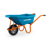 Тачка 1 колесо садовая 110л/180кг GRINDA GP-21, ударопрочный пластиковый кузов PROLine 422408