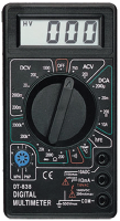 Мультиметр FIT DT832 0,1 мВ-1000 В; 0,1 В-750 В; 1 мкА-10 А; 0,1 Ом-2 МОм 80615