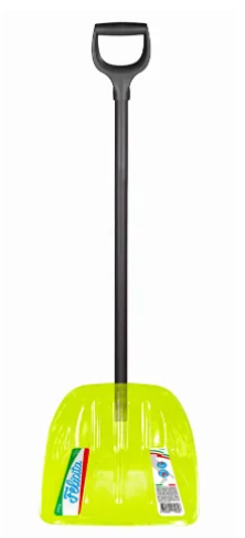 Лопата снеговая 400*385мм FELICITA поликарбонат, алюминиевый черенок 2478