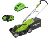 Газонокосилка аккумуляторная Greenworks G40LM35K4 40V, 35 см, 20-70мм. c 1*АКБ 4 Ач и ЗУ 2501907UB