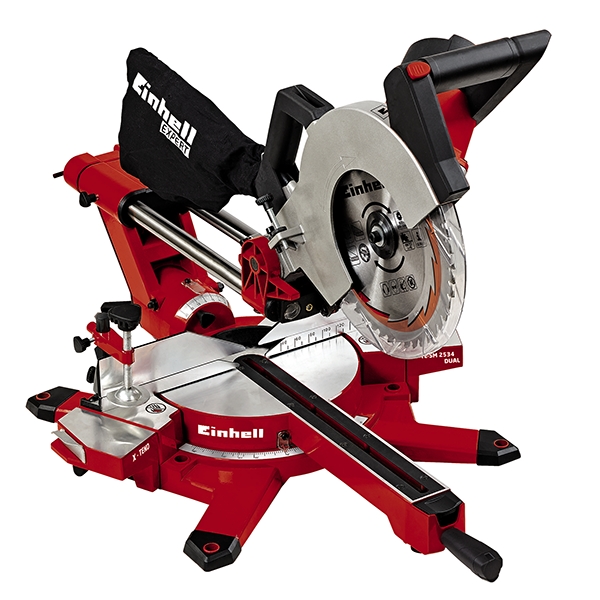 Пила торцовочная Einhell TE-SM 2534 Dual пропил 310*90мм, 1800вт, диск 250*30*48зуб 4300870 (БЕЗ Д))