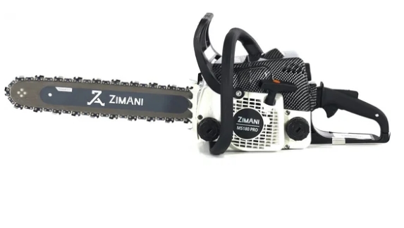 Бензопила ZimAni MS180 PRO (31.8 см³., 2 л.с., 16'', 3/8", 1.3 мм., 55 звеньев)  Carbon Fiber, Walbr