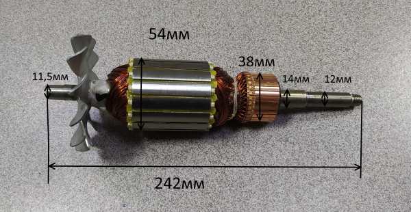 Якорь ELITECH СТР1833Э рейсмус М10 левая, 1106.033700