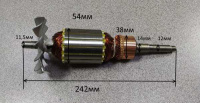 Якорь ELITECH СТР1833Э рейсмус М10 левая, 1106.033700