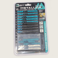 Набор пилок д/лобзика METALLICA Optima комбинированный с боксом для хранения 15шт. 909102