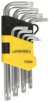 Набор звездочек TORX, 9 шт: STAYER 2743-H9