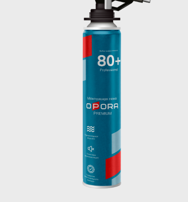 Профессиональная монтажная пена "OPORA" 80+ профи 860гр 