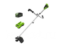 Триммер аккумуляторный Greenworks GD40BCBK5, 40V, 40см, бесщеточный, с 1*АКБ 5Ач и ЗУ 2105707UG