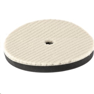 Диск полировальный 'под липучку', 150мм, короткая плетеная шерстяная нить Matrix 75963