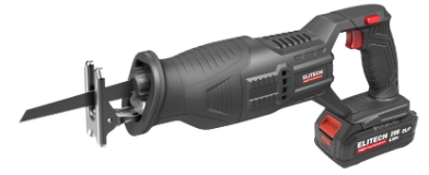 Сабельная пила аккум. ELITECH HD SSC 2028BL (20В, 1*4Ач, 0-2800 об.мин, пропил 115мм)