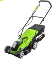 Газонокосилка аккумуляторная Greenworks G40LM35 40V, 35см, высота 20-70мм без АКБ и ЗУ