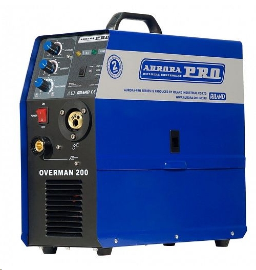 Сварочный полуавтомат OVERMAN 200 Mosfet Aurora-Pro 200 А. 0.6-1.0мм. 7.7 кВт .17.5 кг 13709