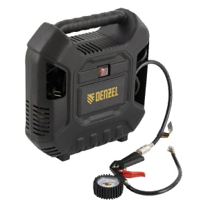 Компрессор БЕЗМАСЛЯНЫЙ DENZEL DL1100   1,1 кВт, 180 л/мин,  с набором  аксессуаров 58005