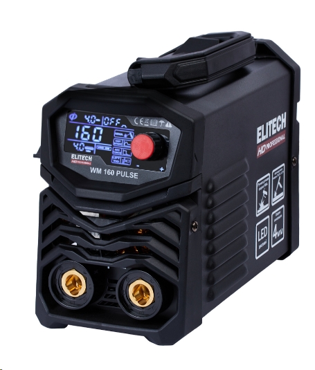 Сварочный инвертор ELITECH HD WM 160 PULSE (Инвертор MMA,импульс,110-275В,4.7кВт,10-160А,ПВ=160А/80%