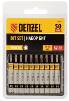 Бита Т10*50мм TORX Denzel сталь уп.10шт продаем по 0,1  S2 11667