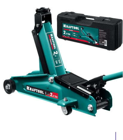 Домкрат подкатной 2,25т KRAFTOOL RIGID, подъем 130 - 375 мм 43452-2-K