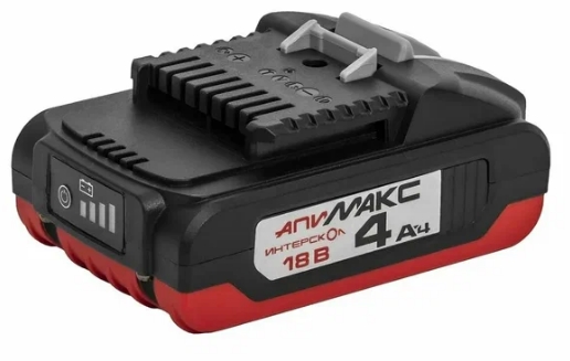 Аккумулятор ИНТЕРСКОЛ 18в АПИМАКС-4/18 4А/ч Li-ion с инд. 2400.104