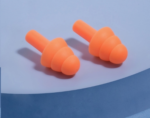 Беруши, 2.5×1.2 см, в коробке, силиконовые, оранжевые