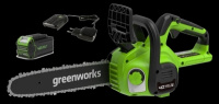 Пила цепная аккум. Greenworks G40CS30II 40V, 30 см,  с 1*АКБ 2Ач и ЗУ 2007807UA