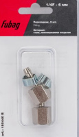 Переходник для шланга 6мм 1/4"F мама-елочка 180440 B блистер 2шт