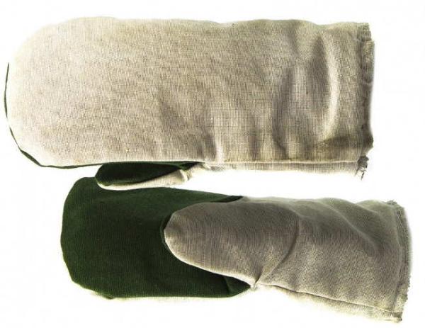 Рукавицы утепленные, двунитка с брезент. наладонником, утепл.ватин, 2 размер Россия Сибртех 68131