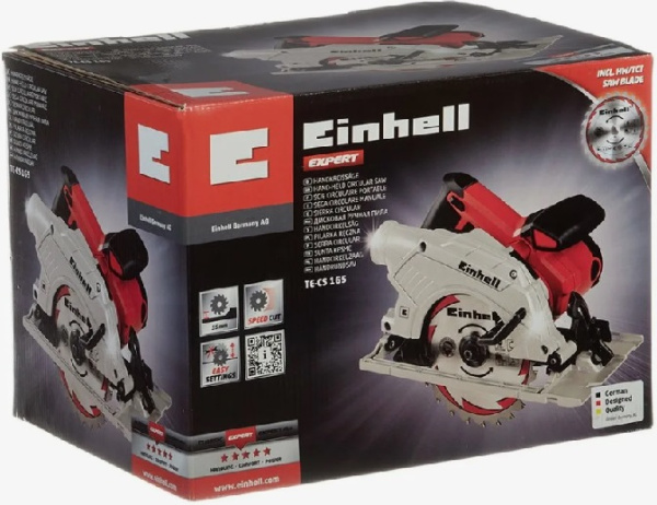 Дисковая пила элек. Einhell TE-CS 165, 1200Вт, 5500об/мин,165*16мм 4331010