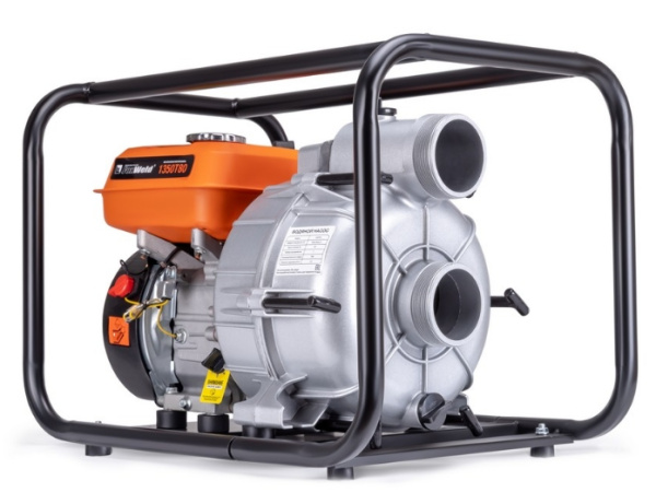 Мотопомпа FoxWeld 1350Т80 бензиновая 1350л/мин, 80 куб.м/час, гряз. вода
