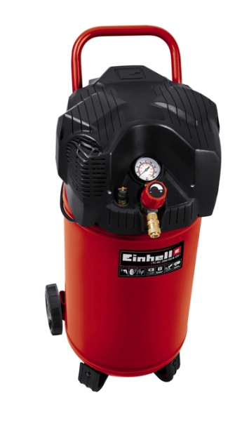 Компрессор БЕЗМАСЛЯНЫЙ 30л Einhell TC-AC 200/30 OF, 1100Вт,200л/мин,8 бар Вертикальный 4010394