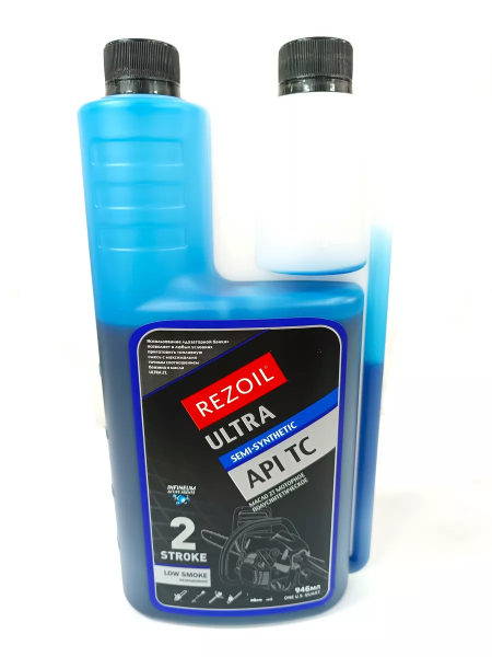 Присадка к топливу REZOIL ULTRA 2-т. (дозатор) п/синт. API TC 0,946 л. 03.008.00008