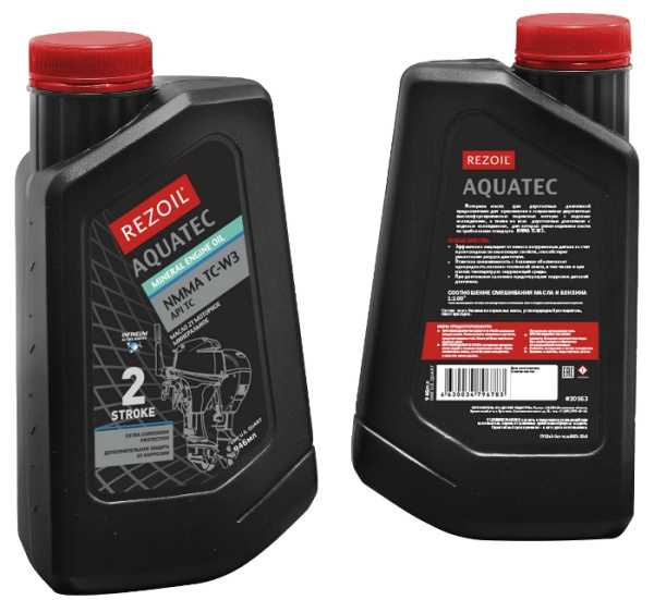 Присадка к топливу REZOIL AQUATEC NMMA TC-W3,биоразлагаемое 0,946л лодочн. моторов 03.008.00025