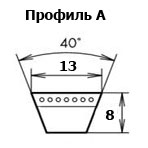Ремень 1380-А ГОСТ 1284.1-89