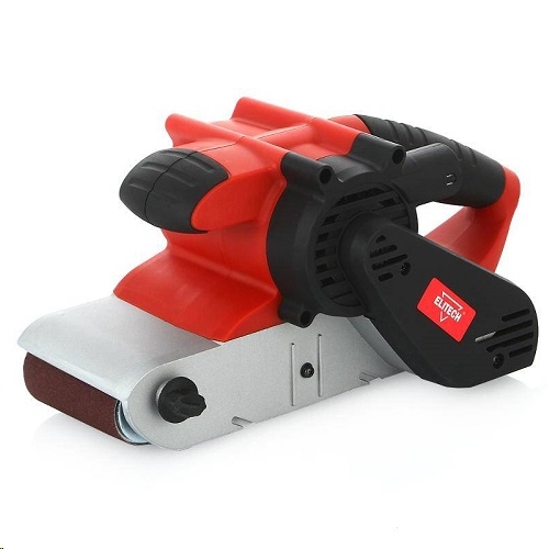 Ленточная шлифмашина ELITECH МШЛ1200Э 100*610мм, 1200Вт, 220-400м/мин, 7.3кг, пылесборник, комплект