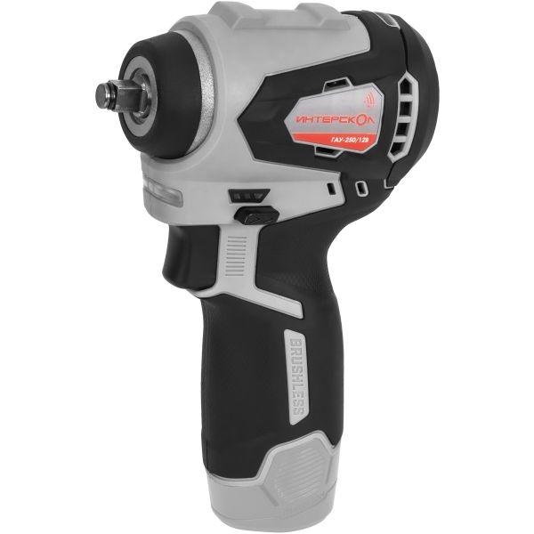 Гайковерт аккумуляторный ИНТЕРСКОЛ ГАУ-250/12ВЭ 3/8 бесщеточный АПИ-Т картон, без аккум. и ЗУ