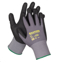 Перчатки KRAFTOOL PRECISION, M (8) вспененное нитриловое покрытие 11285-M