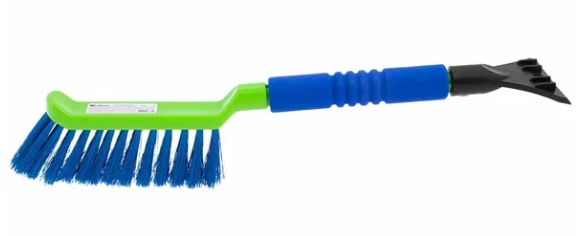 Щетка-сметка для снега со скребком мягкая рукоятка, 425 мм// Сибртех 55315