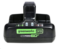 Зарядное устройство Greenworks G60DC10 60V 10А для 2х аккумуляторов Быстрое 2954407