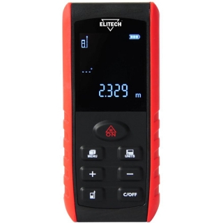 Дальномер Elitech ЛД 80Н Лазерный 2*1.5В(ААА),0.05–80м,точн-1.5мм/м,0.12кг,резьба д/штатив