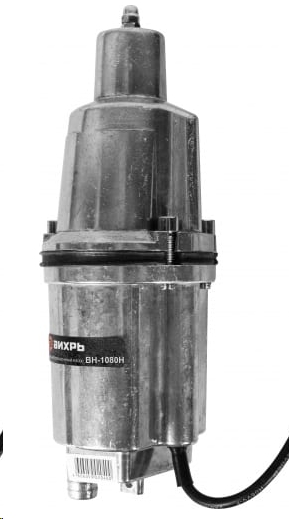 Погружной насос ВИХРЬ ВН-1080Н Нижний забор, Глубина погружения-3м, Напор-72м, кабель-10м