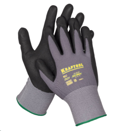 Перчатки KRAFTOOL PRECISION, M (8) вспененное нитриловое покрытие 11285-M