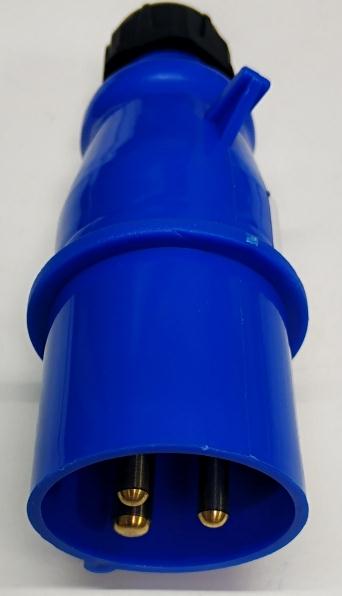 Вилка генератора 16A D=43mm 220V 010415F16