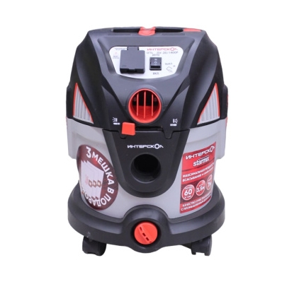 Пылесос ИНТЕРСКОЛ ПУ-20/1400Р 220мбр. Строит. (сух./влаж. уборка, розетка с синхр.) 706.1.0.03