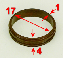 Уплотнительное кольцо 17,4х1,2х4мм Вихрь П-1600К-М 61/85/745